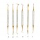 Kit Instrumentos Composite Titanio Dorado 6 uds con Estuche Masters