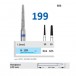 Fresa Diamante Pieza de Mano PM H199 Fig. 850 Redondo Cónico, Laboratorio 1 ud Horico